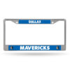 Dallas Mavericks License Plate Frame Chrome Printed Insert