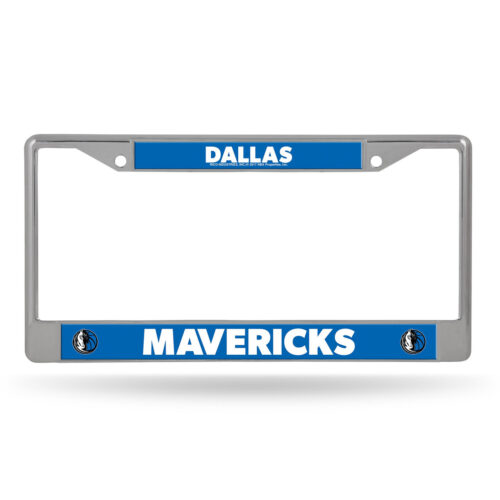 Dallas Mavericks License Plate Frame Chrome Printed Insert