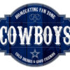 Dallas Cowboys Sign Wood 12 Inch Homegating Tavern