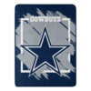 Dallas Cowboys Blanket 46×60 Micro Raschel Dimensional Design Rolled