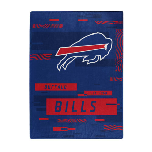 Buffalo Bills Blanket 60×80 Raschel Digitize Design