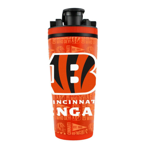 Cincinnati Bengals Ice Shaker 26oz Stainless Steel