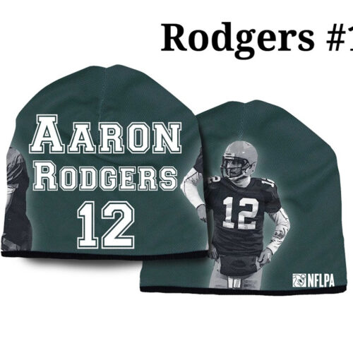 Green Bay Packers Beanie Lightweight Aaron Rodgers Design