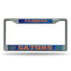 Florida Gators License Plate Frame Chrome Printed Insert