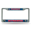 Kansas Jayhawks License Plate Frame Chrome Printed Insert