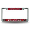 Atlanta Falcons License Plate Frame Chrome Printed Insert