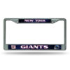 New York Giants License Plate Frame Chrome Printed Insert