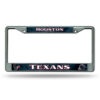 Houston Texans License Plate Frame Chrome Printed Insert