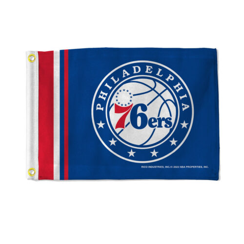 Philadelphia 76ers Flag 12×17 Striped Utility