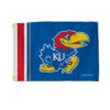 Kansas Jayhawks Flag 12×17 Striped Utility