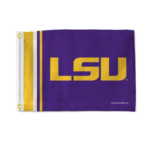 LSU Tigers Flag 12×17 Striped Utility