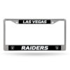 Las Vegas Raiders License Plate Frame Chrome Printed Insert