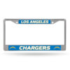 Los Angeles Chargers License Plate Frame Chrome Printed Insert