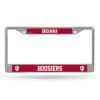 Indiana Hoosiers License Plate Frame Chrome Printed Insert