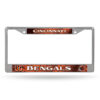 Cincinnati Bengals License Plate Frame Chrome Printed Insert