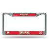 Maryland Terrapins License Plate Frame Chrome Printed Insert