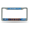 Oklahoma City Thunder License Plate Frame Chrome Printed Insert