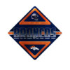 Denver Broncos Sign Metal Diamond Shape