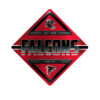 Atlanta Falcons Sign Metal Diamond Shape