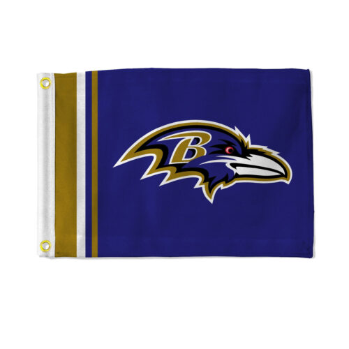 Baltimore Ravens Flag 12×17 Striped Utility