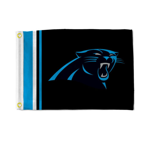 Carolina Panthers Flag 12×17 Striped Utility