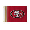 San Francisco 49ers Flag 12×17 Striped Utility