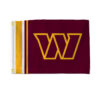 Washington Commanders Flag 12×17 Striped Utility