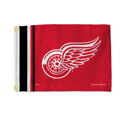 Detroit Red Wings Flag 12×17 Striped Utility