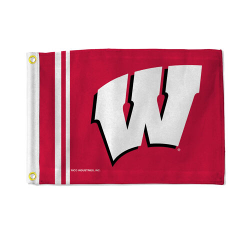 Wisconsin Badgers Flag 12×17 Striped Utility