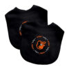 Baltimore Orioles Baby Bib 2 Pack