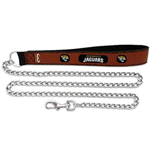 Jacksonville Jaguars Football Leather Leash – L