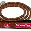 Alabama Crimson Tide Pet Leash Leather Frozen Rope Baseball Size Medium