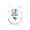 Tennessee Titans Glass 17oz Wine Stemless Boxed