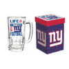 New York Giants Glass 18oz Tankard Boxed