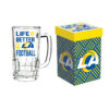 Los Angeles Rams Glass 18oz Tankard Boxed