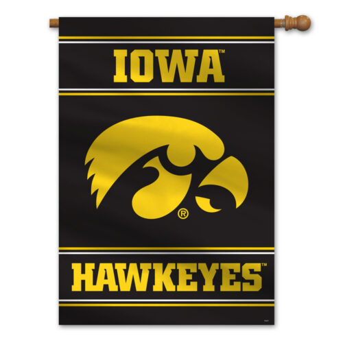 Iowa Hawkeyes Banner 28×40 House Flag Style 2 Sided CO