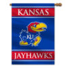 Kansas Jayhawks Banner 28×40 House Flag Style 2 Sided CO