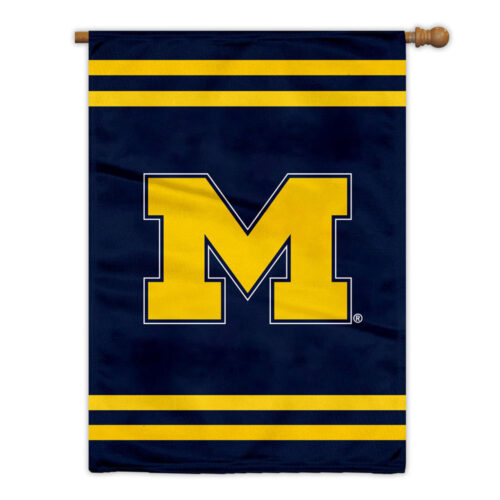 Michigan Wolverines Banner 28×40 House Flag Style 2 Sided CO