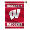 Wisconsin Badgers Banner 28×40 House Flag Style 2 Sided CO