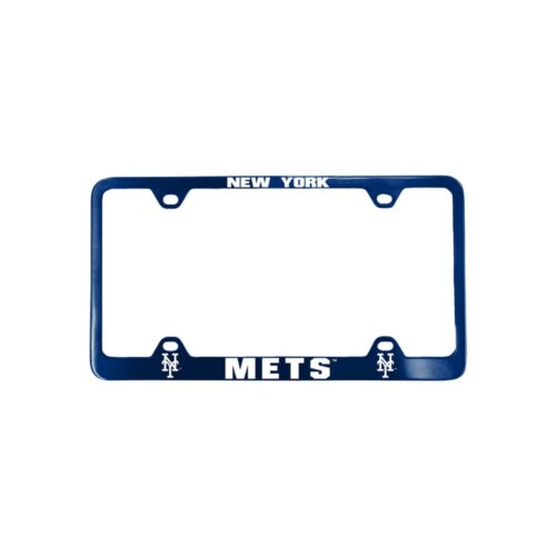 New York Mets License Plate Frame Laser Cut Blue