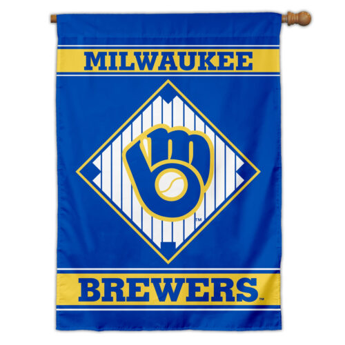 Milwaukee Brewers Flag 28×40 House 1-Sided CO