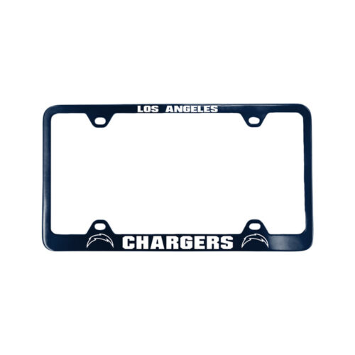 Los Angeles Chargers License Plate Frame Laser Cut Blue