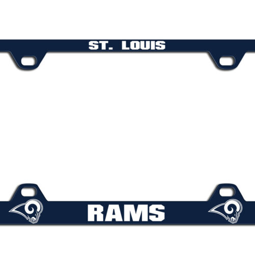 Los Angeles Rams License Plate Frame Laser Cut Blue