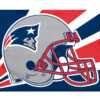 New England Patriots Flag 3×5 Helmet Design