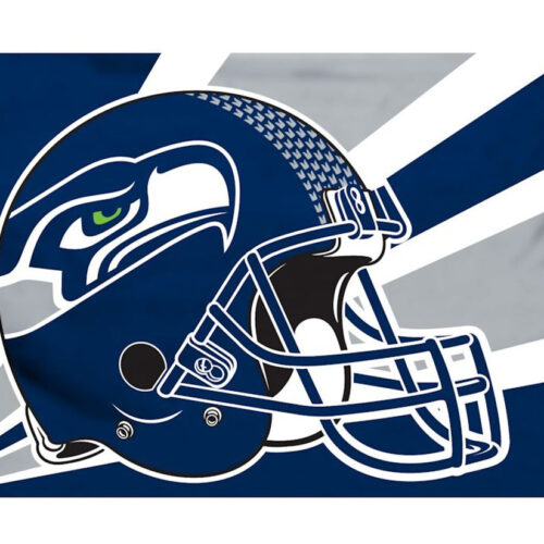 Seattle Seahawks Flag 3×5 Helmet Design – Special Order