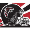 Atlanta Falcons Flag 3×5 Helmet Design – Special Order