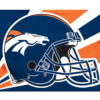 Denver Broncos Flag 3×5 Helmet Design – Special Order