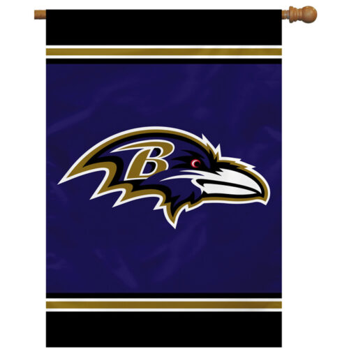 Baltimore Ravens Flag 28×40 House 1-Sided CO