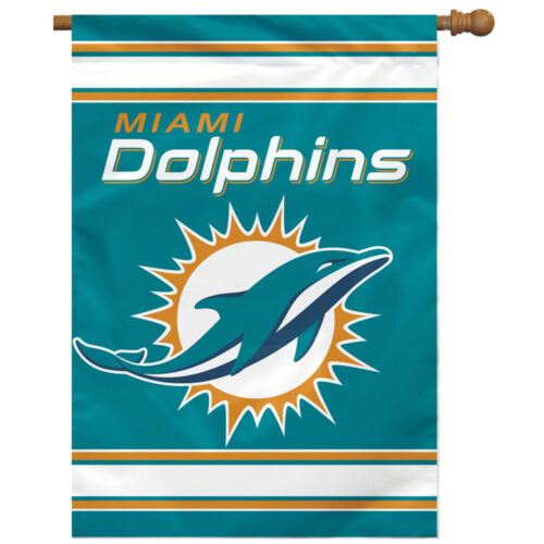 Miami Dolphins Banner 28×40 House Flag Style 2 Sided CO