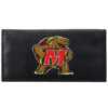 Maryland Terrapins Checkbook Cover Embroidered Leather CO